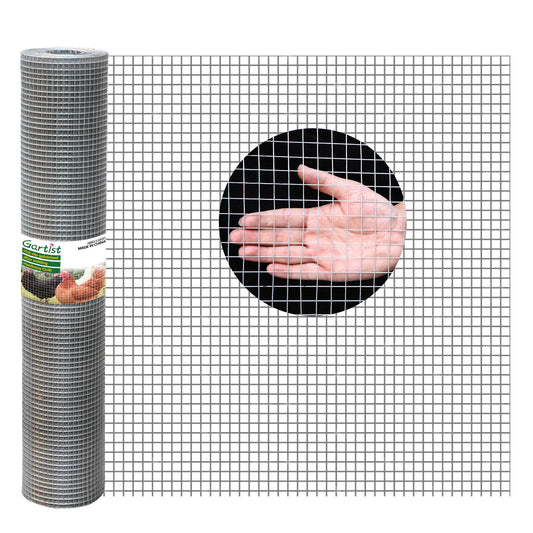 1/2inch 16"x50' Galvanized Hardware Cloth, 19Ga Hot-Dip Welded Chicken Wire Fencing Roll Preventing Snakes, Raccoons and Foxes